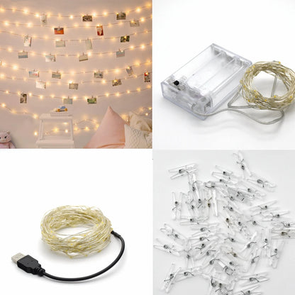 LED Fairy Lights - Photo Clip