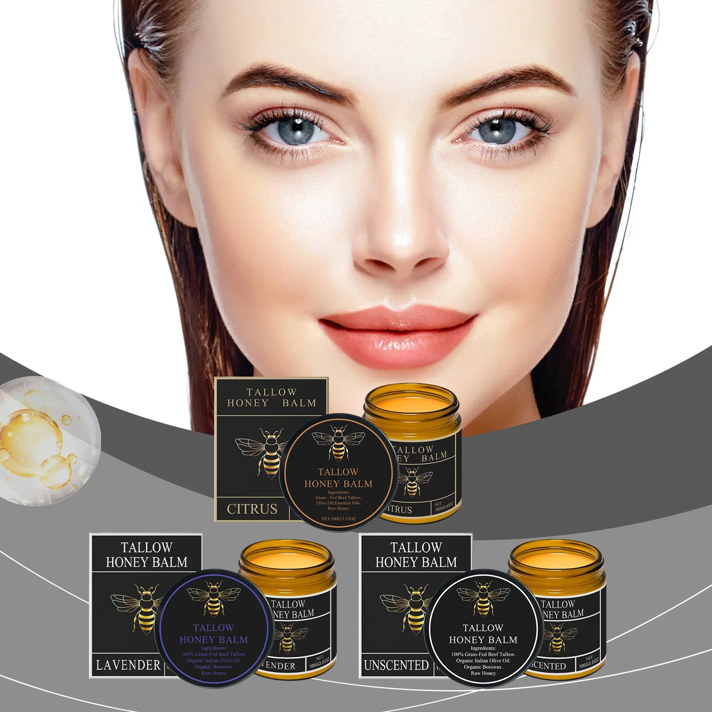 Beef Tallow Honey Balm