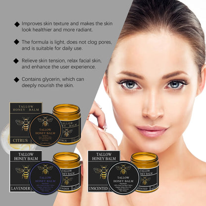 Beef Tallow Honey Balm