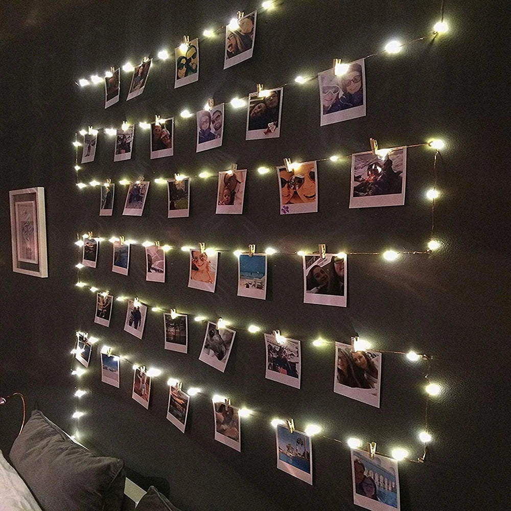 LED Fairy Lights - Photo Clip
