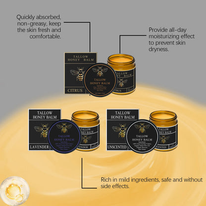 Beef Tallow Honey Balm