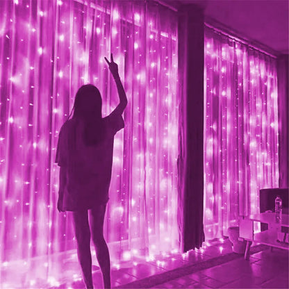 Curtain LED String Lights