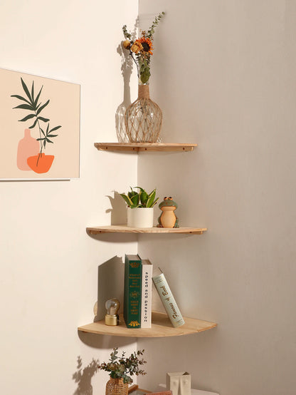 Corner floating Shelves