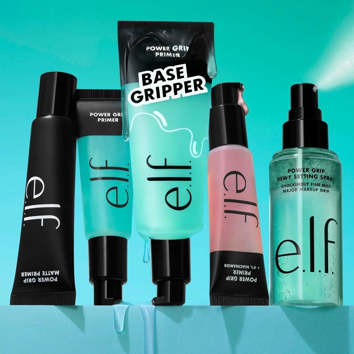 ELF Power Grip Primer & lip balms